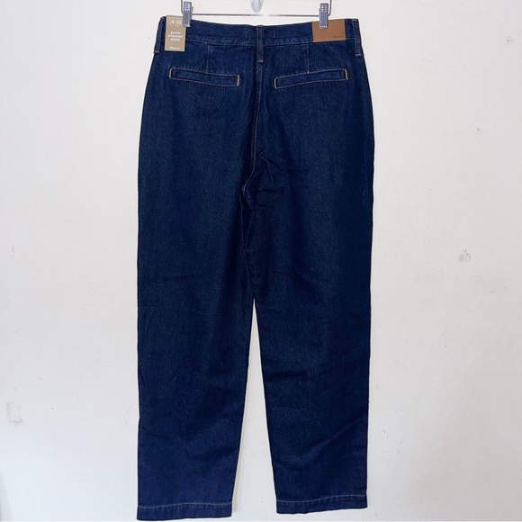 NEW Madewell Jeans Baggy Straight Jeans in Woodham Wash Pleated Edition 30 - Picture 10 of 13